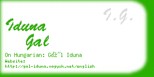 iduna gal business card